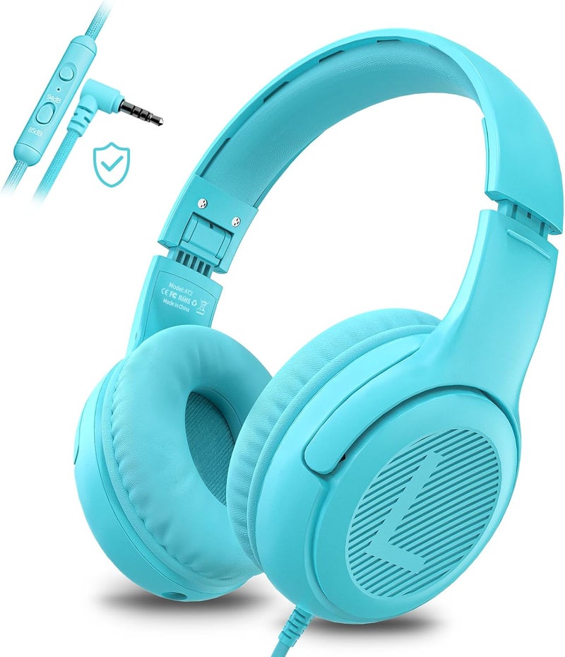 awatrue Toddler Kids Headphones Wired - Headphones for Kids Volume Limit 85/94dB Headset 3.5mm Jack Adjustable Foldable Headsets for Girls Boys Children Teens Pad Smartphones School - Image 1